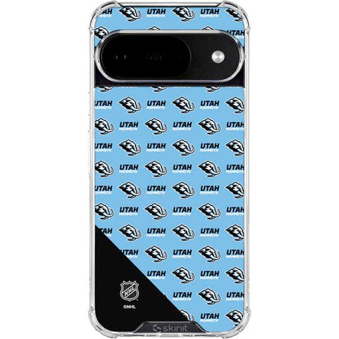 NHL Utah Mammoth Logo Pattern Google Pixel 10 Clear Case